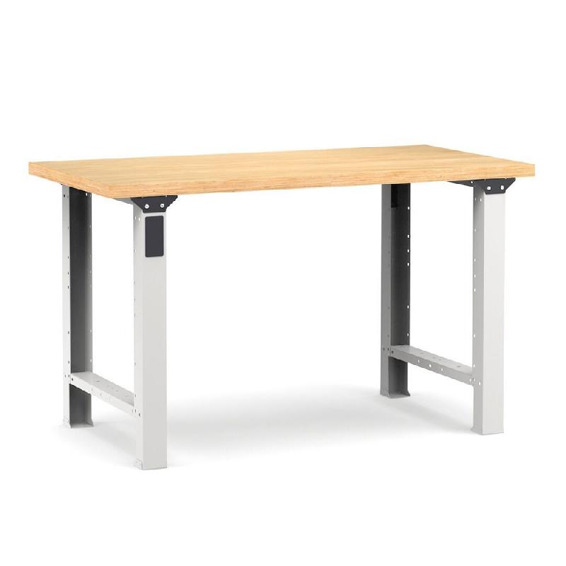 Établi plateau bois L.1500 mm et pieds en métal NOVALP_0