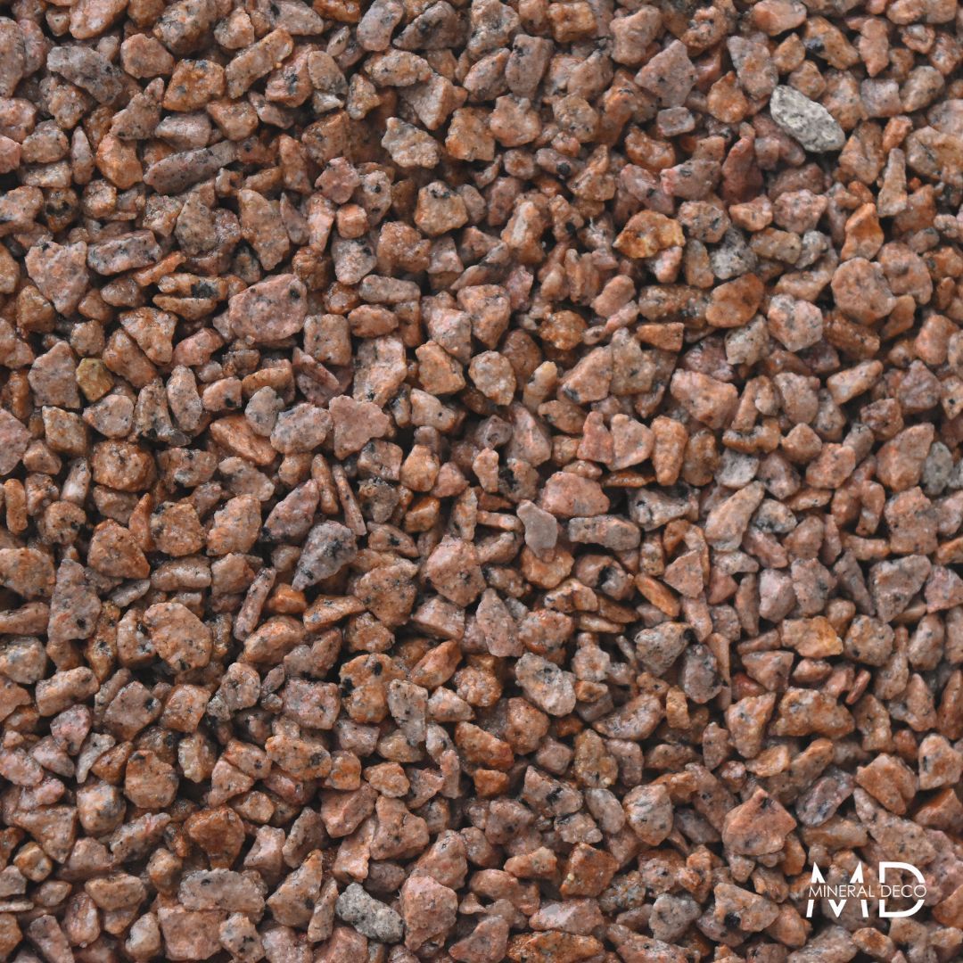 Graviers lavés séchés de granit rose 4/6 - VOLCANE Premium - Usage avec résine, carrossable et piéton_0