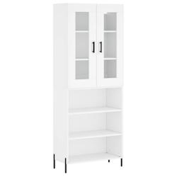 Helloshop26 - Buffet bahut commode armoire meuble de rangement organisateur cuisine salle de séjour salon haut 69,5 x 34 x 180 cm 02_0032695 - 300021_0
