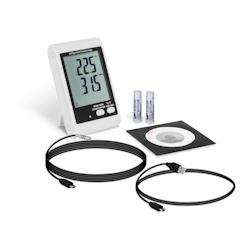 Helloshop26 - Enregistreur température + humidité de l'air LCD - (-40) à +125 °C - 0 à 100 % Hr capteur externe 14_0005505 - 3000233311536_0