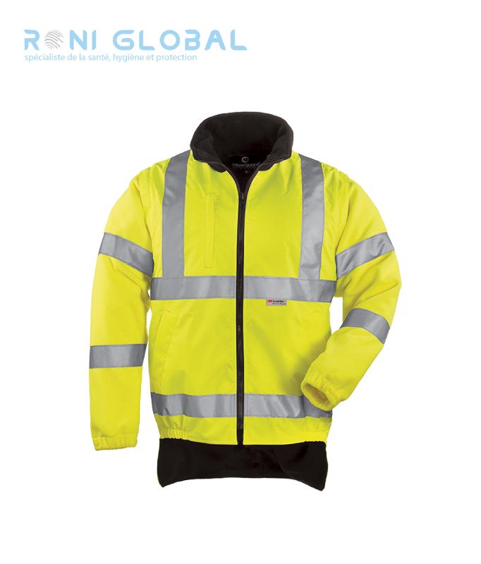Veste de sécurité haute visibilité 2en1 - Anti-pluie & anti-froid thermique - Polyester enduit polyuréthane - 3 poches - Class 3 - Hi-Way Coverguard_0