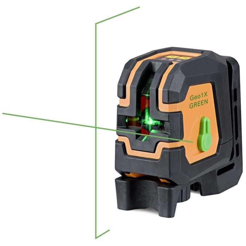 Laser croix automatique Geo1X-GREEN boîtier caoutchouté noir/orange 30 m Geo Fennel - noir matière synthétique 787619_0