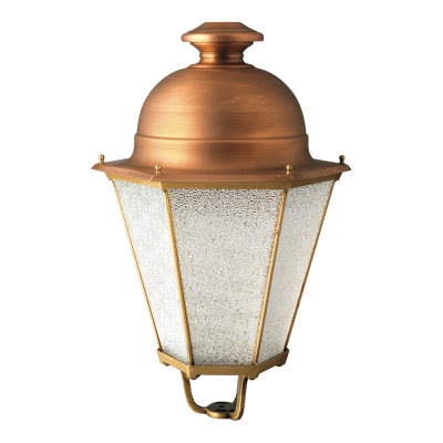 Luminaire d'éclairage public Saint Michel - HID - 150 W - Hauteur conseillée 5 m - IP23/IP44 - Laiton, cuivre ou inox peint_0
