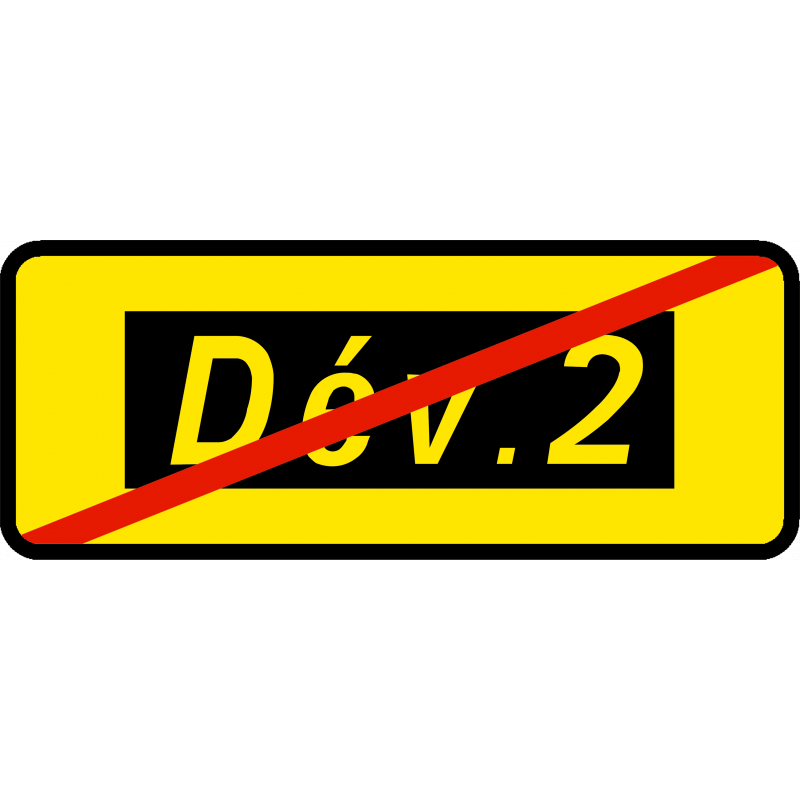 Panneau de voirie temporaire KD69a - Fin de déviation - Gamme Innov - WP Signalisation_0