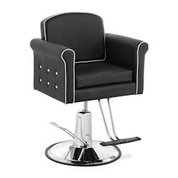 Physa - Physa Tring Black Fauteuil de Coiffeur avec Repose-Pieds Pompe hydraulique Hauteur réglable 520-630 mm jusqu'à 150 kg Fauteuil - 4062859132208_0
