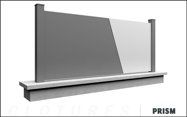 Prism - clôture en aluminium - Bredok - design moderne avec bicoloration et couleurs éclatantes_0