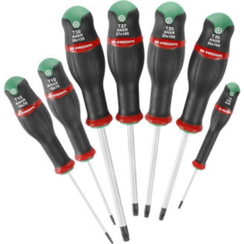 Coffret de 5 tournevis Micro-Tech® Torx® Facom AEX.J1 - FACOM - AEX.J1