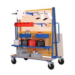 Provost Chariot porte-outils double face - 81 x 168,8 x 178,5cm - bleu acier 402200450_0