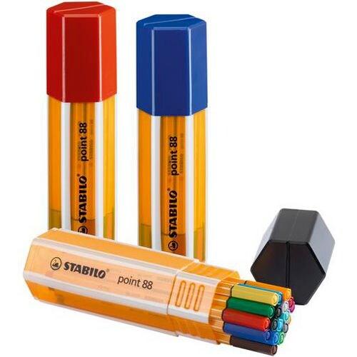 STABILO point 88 Big point Box - Astuccio in plastica da 20, 20 Pezzi - multicolore 8820-1_0