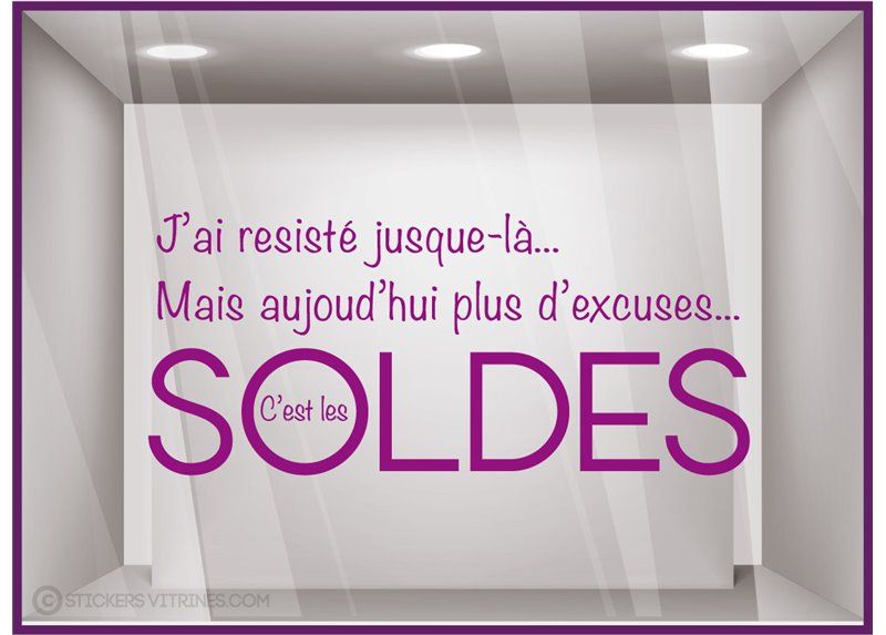 Sv26l57 x H25r031 - Adhésif pour vitrine - Stickers vitrines humoristiques - Dimensions 57 x 25 cm_0