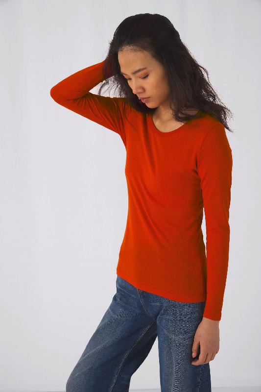 T-shirt bio Inspire femme manches longues - Réf: CGTW071 - 100% coton biologique - Marque B&C - Disponible en plusieurs couleurs et tailles_0