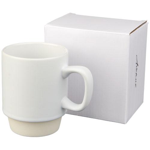 Tasse en céramique Arthur 420 ml - finition mate, base non émaillée et empilable - avec boîte cadeau Avenue_0