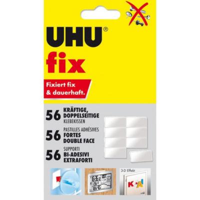 Uhu Pastilles adhésives fortes Patafix double-face détachables, réutilisables, blanches - blister 50 unités_0