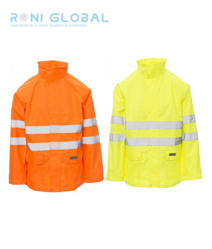 Veste haute visibilité anti-pluie avec bandes 3M - Hurricane Payper - Ref: pay-000354-0093_0