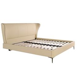AC ANGEL CERDA Angel Cerdá Lit en similicuir crème 7157C 220 x 217 x 110 - beige Bois massif 8435631028833_0