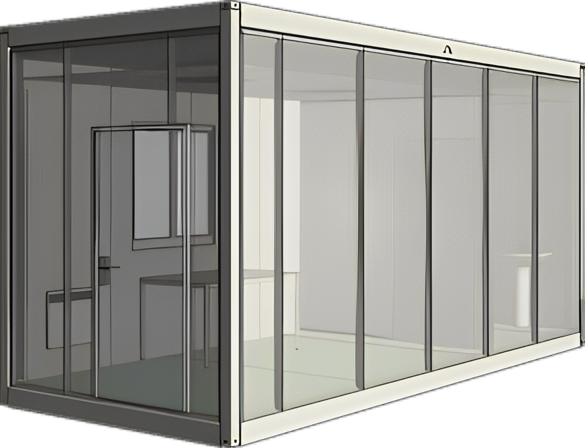 Bungalow de chantier flexspace / modulaire / base vie / ossature en métal_1