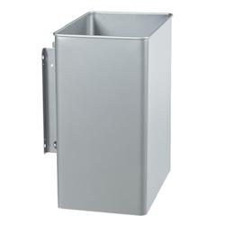Rossignol - Corbeille murale rectangulaire 27L pivotante TOURNY - gris - gris acier 58388_0