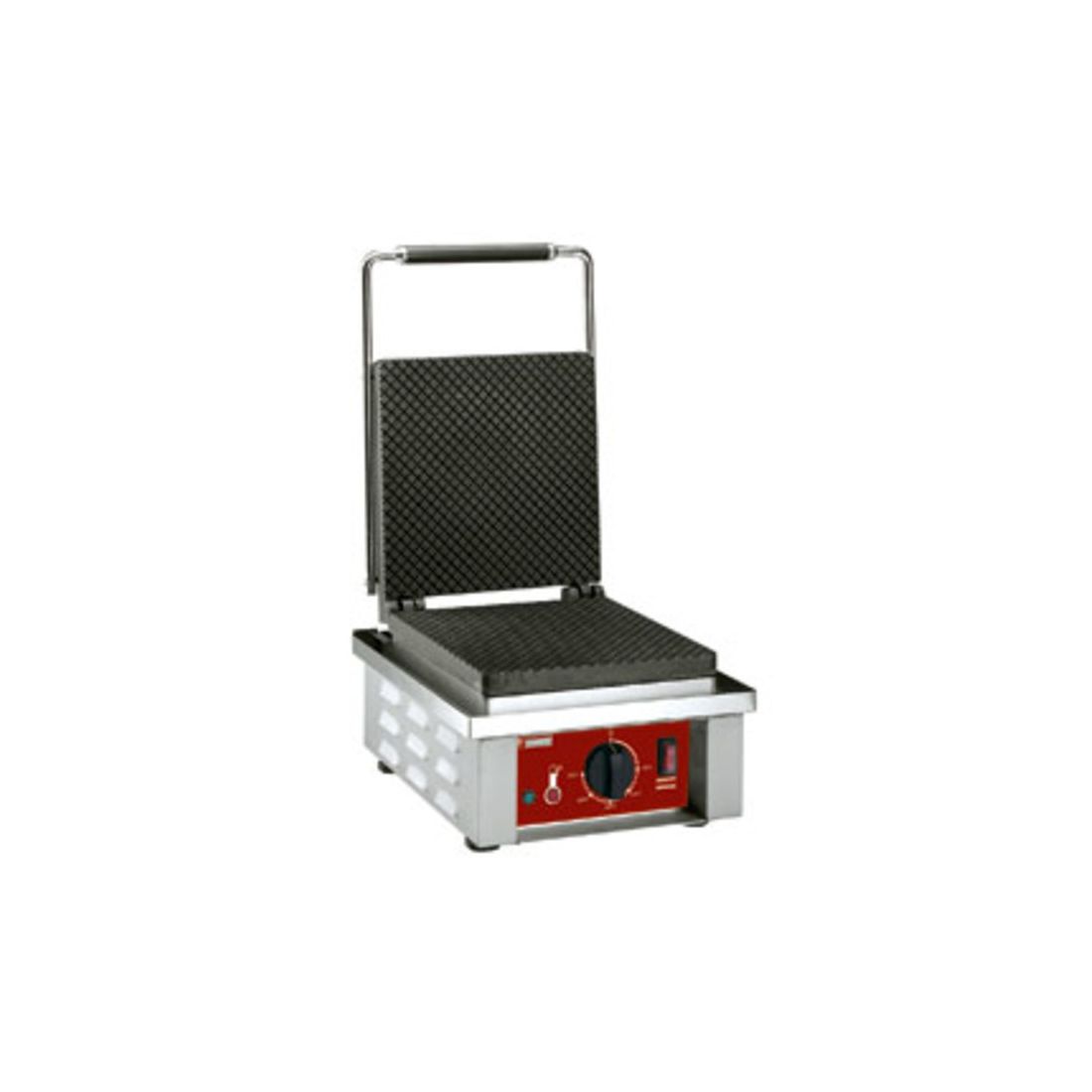 Gaufrier électrique professionnel 220 V pour cornets de glace - Diamond - moule en fonte et thermostat réglable_0