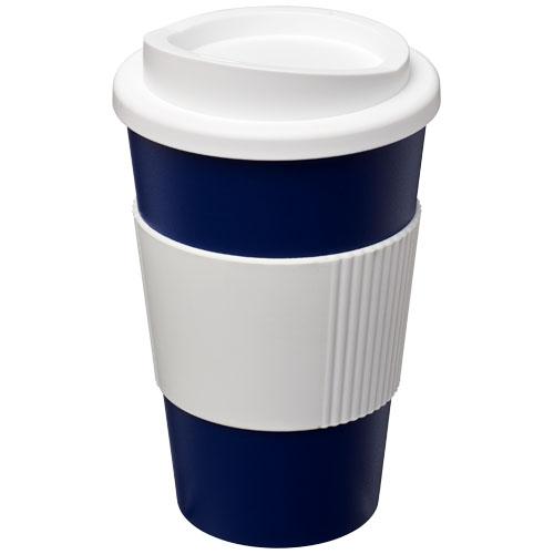 Gobelet isolant Americano® 350 ml - avec bandeau antidérapant en silicone - couvercle à visser - Fabriqué au Royaume-Uni_0