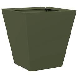 Helloshop26 - Jardinière bac lit surélevé plantes fleurs terrasse jardin olive 30 x 30 x 30 cm acier vert 02_0038691 - 3000217924943_0
