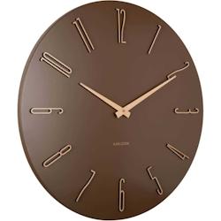Horloge murale en métal Esmerado 60 cm marron Karlsson - marron 8714302770883_0