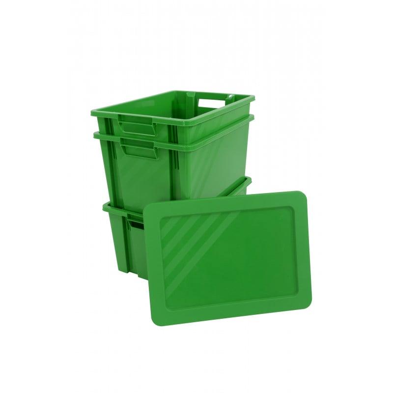 Novabac 30 litres vert - empilable et emboitable NOVAP | 5201657_0