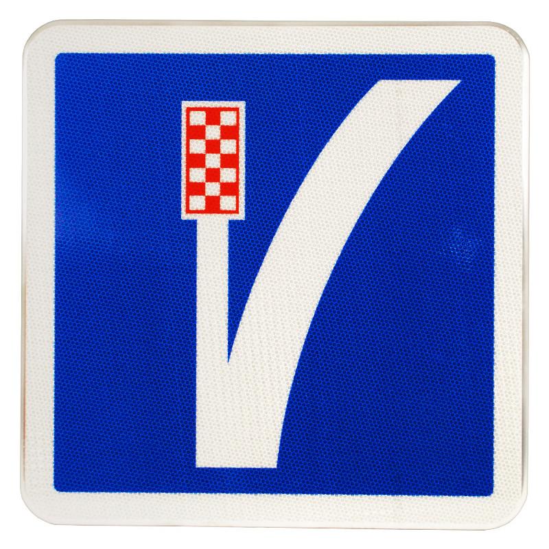 Panneau de signalisation C26B - Voie de détresse à gauche_0