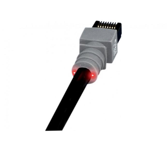 Patchsee 6-F/16 - Cordon RJ45 Catégorie 6 U/FTP LSOH Noir - 4,9 m - Repérage lumineux_0