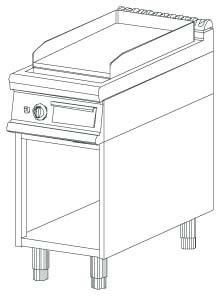 PLANCHA À GAZ PROFESSIONNELLE 92/04FTGR