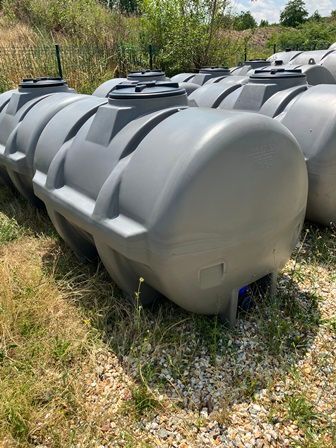 Polycuve pe 2000l grise standard, diam : 1m16, lg : 2m15, hauteur : 1m30 ref : w00202307006p - dabert-citernes_0