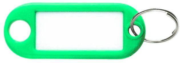 Porte étiquette vert avec anneau boite de 100 pièces - STRAUSS - 420473 - 372207_0