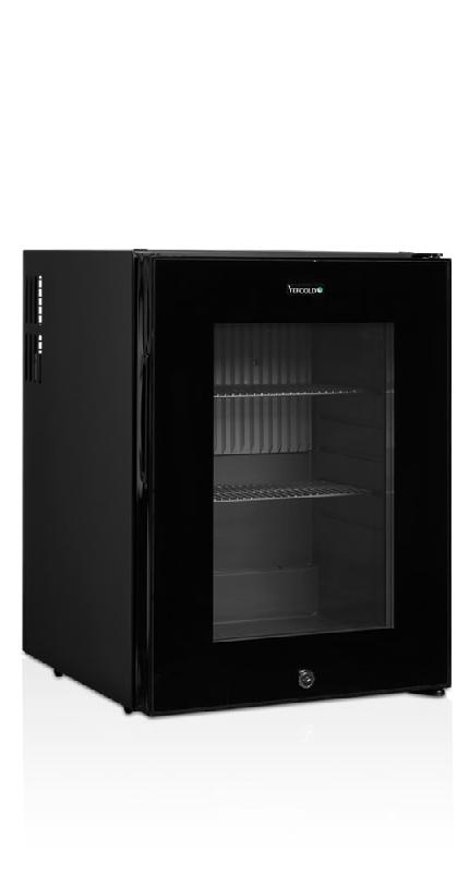 Réfrigérateur mini-bar noir positif professionnel avec porte vitrée - 402 x 457 x 560 mm - TM44G_0