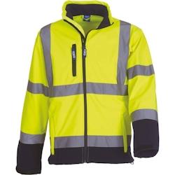 Veste softshell haute visibilité  jaune|marine T.L Yoko - L polyester 6933883200097_0