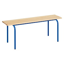 BANC BENCH BOIS 120 CM STRUCTURE BLEUE