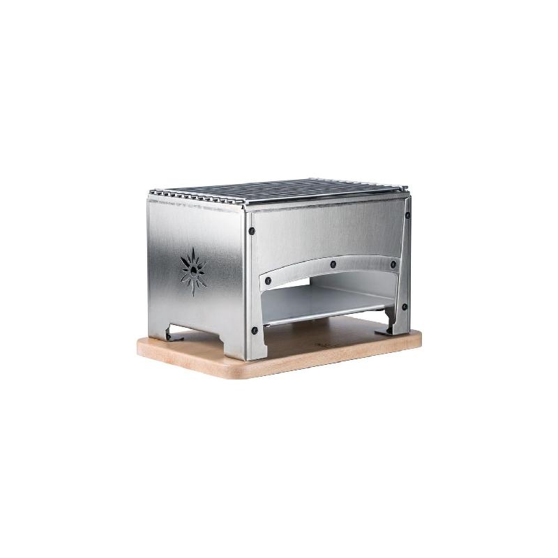 Barbecue inox de table transportable (H)215 x (L)220 x (P)320 mm, BRASERO_0