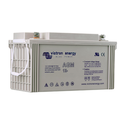 Batterie solaire AGM à décharge lente 12V 165Ah - Victron Energy - Bornes M8 et très faible autodécharge_0