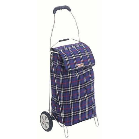 CADDIE 2 ROUES STANDARD 40L ECOSSAIS BLEU