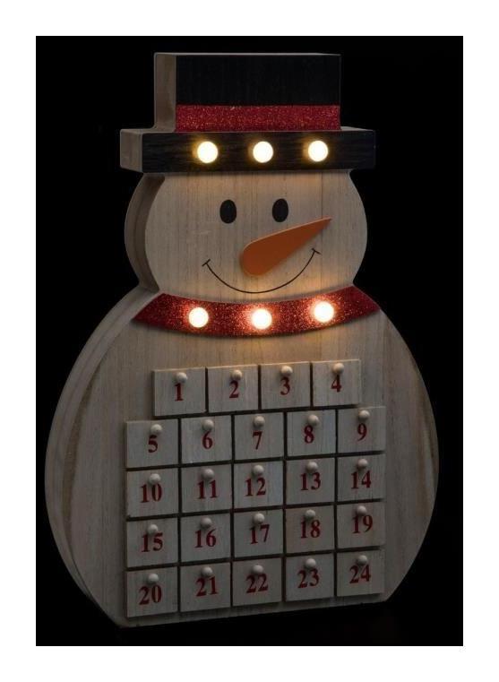Ac Deco Calendrier De L Avent Bonhomme De Neige L 28 5 Cm X L 4 5 Cm Bois Livraison Gratuite Comparer Les Prix De Ac Deco Calendrier De L Avent Bonhomme De