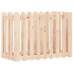 Helloshop26 - Jardinière bac lit surélevé plantes fleurs terrasse jardin de jardin design de clôture 100 x 50 x 70cm pin massif 02_0039792 - 30002_0