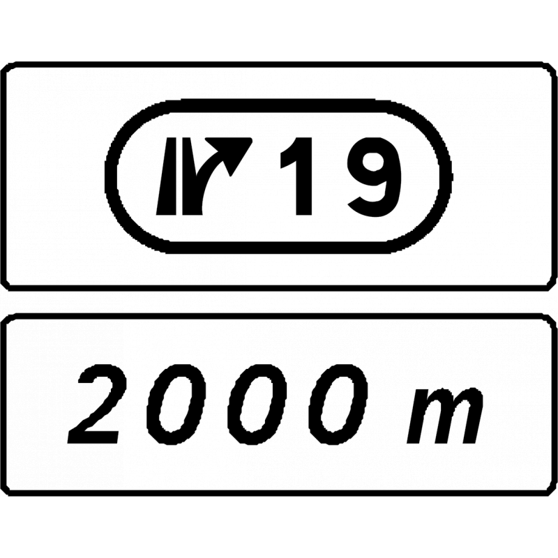 Panneau directionnel D73 - Sortie - WP Signalisation - Gamme Innov - Résine thermoplastique_0