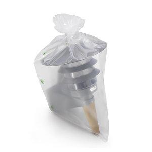 Sachet plastique zip 50% recyclé transparent 60 microns RAJA
