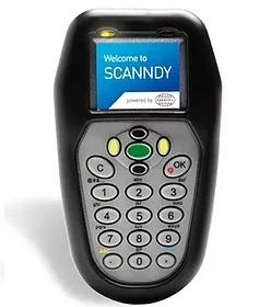 Lecteur code barre fixe Scanndybasic II - écran couleur OLED 1.45“ 160x128, 19 touches, laser 1D, RFID UHF 868MHz, USB_0