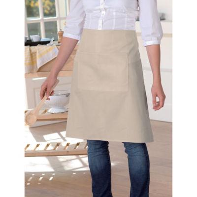 Tablier de service chef beige anti-taches_0