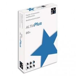 ALTIA RAMETTE DE 500 FEUILLES PAPIER BLANC ALTIA PLUS B+ COPIEUR, LASER, JET D'ENCRE 80 GRAMMES FORMAT A4