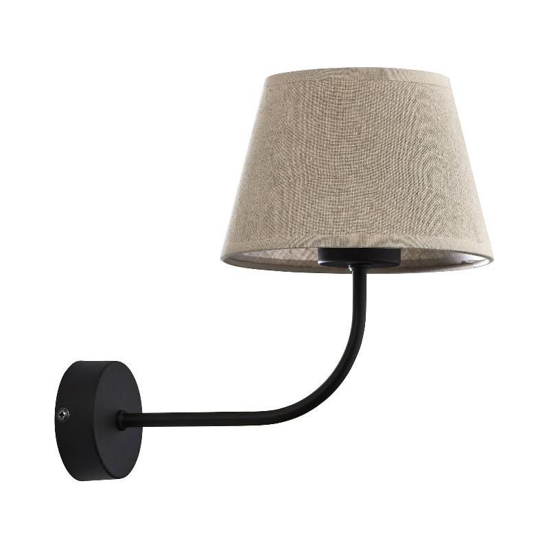 TK LIGHTING APPLIQUE CHICAGO AVEC ABAT-JOUR EN LIN