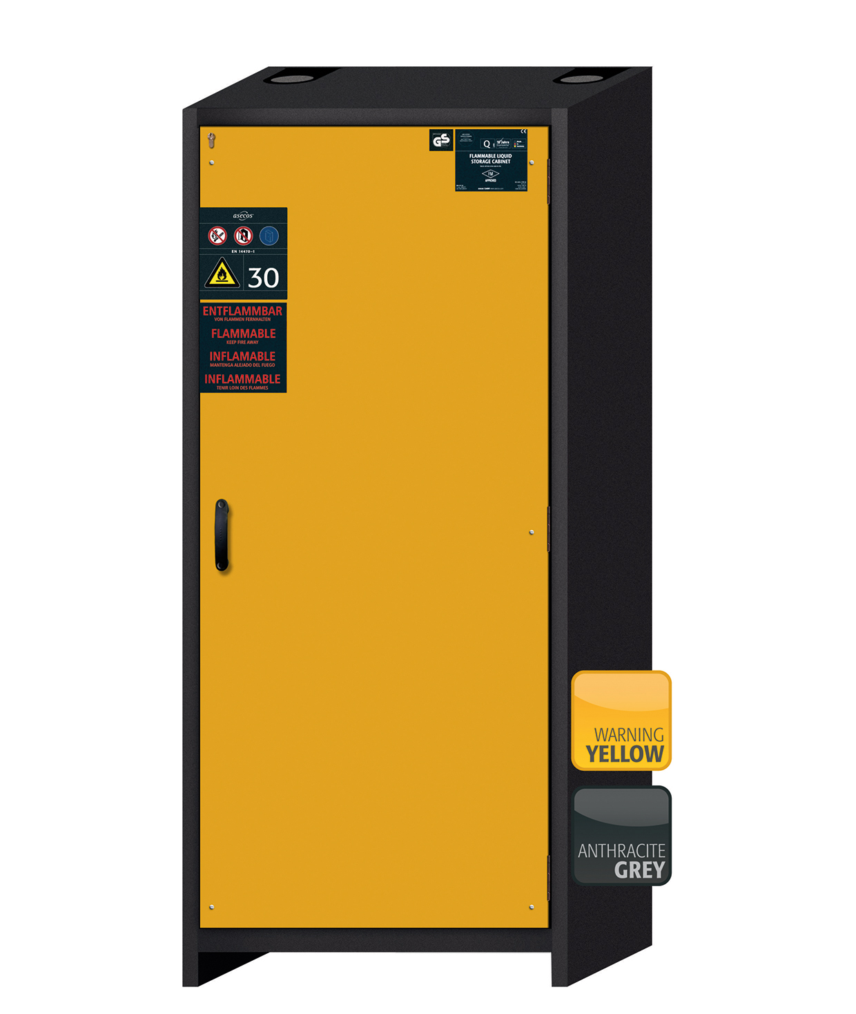 Armoire de sécurité Q-CLASSIC-30 modèle Q30.195.086.FU.WDASR - réf 37581-060-37610 - stockage substances inflammables - certifiée NF EN 14470-1_0