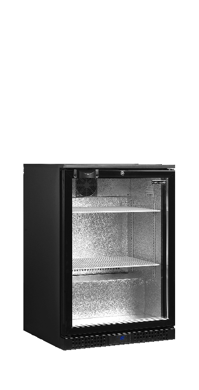 Arrière-bar TEFCOLD DB126H - Réfrigération ventilée, porte vitrée réversible, design élégant et compact_0