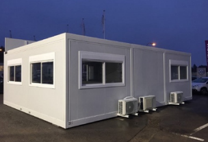 Bâtiment modulaire 6036 x 2926 x 2930 - Structure galvanisée juxtaposable, superposable R+2 - BTS / OSR 18 RT 2005_0