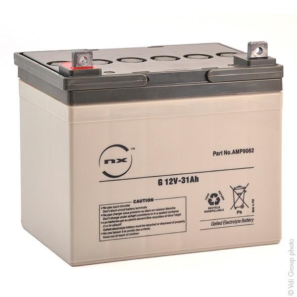Batterie plomb étanche Gel NX 31-12 Cyclic - 12V 31Ah M5-M - Longue durée de vie et décharges profondes_0