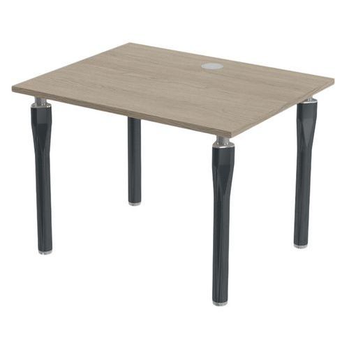BUREAU NOGA 100 X 80 CM CHÊNE GRIS ANTHRACITE